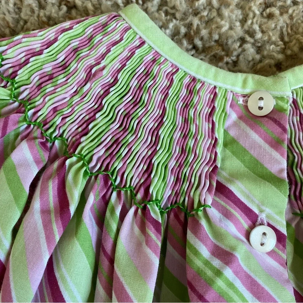 Smocked Christmas Dress Southern Sunshine Kids - Picture 7 of 11
